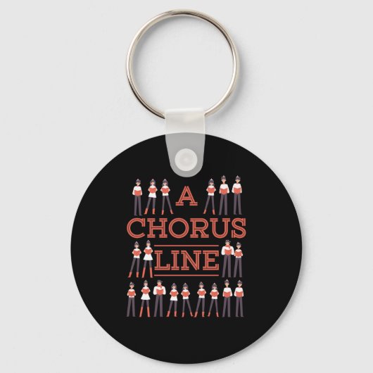A Chorus Line Choir Music Singer Musician Gift キーホルダー (正面)
