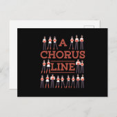 A Chorus Line Choir Music Singer Musician Gift ポストカード (正面/裏面)