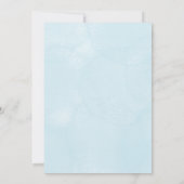 A christening Invitation features a teddy bear 招待状 (裏面)