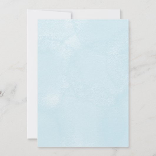 A christening Invitation features a teddy bear 招待状 (裏面)