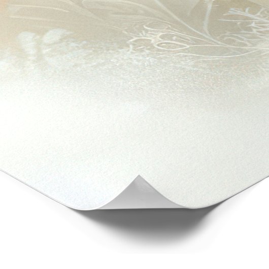 A Christmas Angel Fantasy Snowy Landscape ポスター (角)