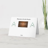 A Christmas Candle Setting. Christmas Card カード (裏面)