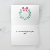 A Christmas Candle Setting. Christmas Card カード (内部)