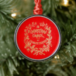 A Christmas Carol | メタルオーナメント<br><div class="desc">Image of the (1843) book cover A Christmas Carol by Charles Dickens.
Show your love for the classic tale with this pretty ornament!</div>