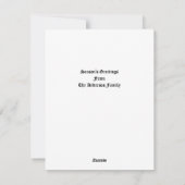 A Christmas Carol by Dante Gabriel Rossetti シーズンカード (裏面)