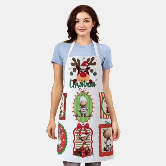 A Christmas Coquette エプロン (着用した状態)