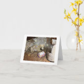 A Christmas Cow カード (黄色い花)