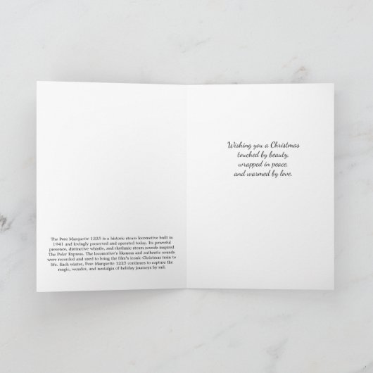 A Christmas Journey シーズンカード (内部)