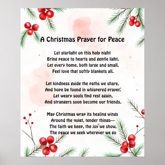 A Christmas Prayer for Peace ポスター (正面)