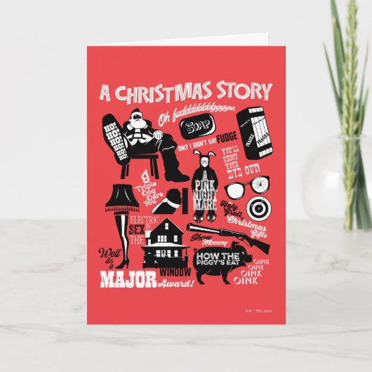 A Christmas Story Icons Graphic シーズンカード (正面)
