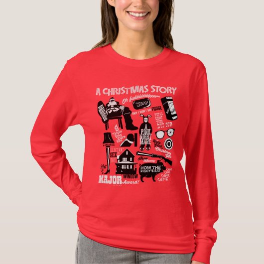 A Christmas Story Icons Graphic Tシャツ (正面)
