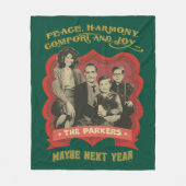 A Christmas Story | Peace, Harmony, Comfort & Joy フリースブランケット (正面)