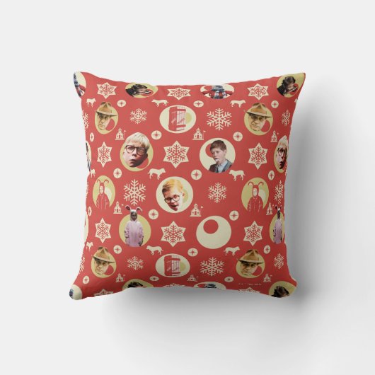 A Christmas Story Retro Snowflake Pattern クッション (裏面)