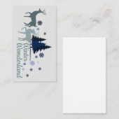 A Christmas winter wonderland   Dankeskarte ノートカード (正面/裏面)