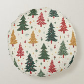 A circular cushion with a Christmas tree pattern ラウンドクッション (裏面)