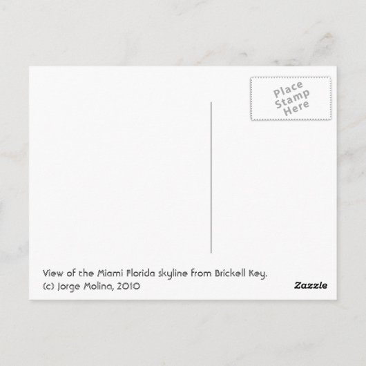 A City for All Seasons ポストカード (裏面)