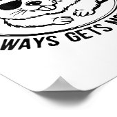 A Clean Beaver Always Gets More Wood Adults Joke M ポスター (角)