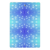 A clipboard featuring a blue and teal bokeh patter ミニクリップボード (裏面)