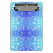 A clipboard featuring a blue and teal bokeh patter ミニクリップボード (正面)