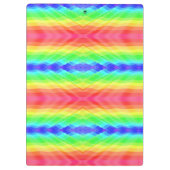 A clipboard with a colorful, kaleidoscopic rainbow クリップボード (裏面)