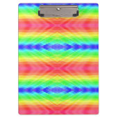 A clipboard with a colorful, kaleidoscopic rainbow クリップボード (正面)
