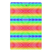 A clipboard with a colorful, kaleidoscopic rainbow ミニクリップボード (裏面)