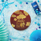 A Clouds Rat紙カット中国の新年2020 PPP ペーパープレート (パーティー)