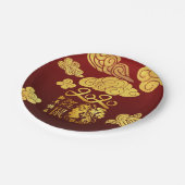 A Clouds Rat紙カット中国の新年2020 PPP ペーパープレート (アングル)