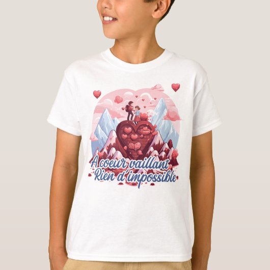 A coeur vaillant rien d'impossible tシャツ (正面)