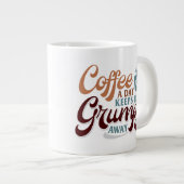 A Coffee a Day for Coffee Lover Gift   ジャンボコーヒーマグカップ (正面右)