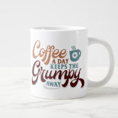A Coffee a Day for Coffee Lover Gift   ジャンボコーヒーマグカップ (右)