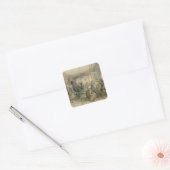 A Coffee House, Constantinople, 1854 (ペン&インク&インク) スクエアシール (封筒)