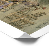 A Coffee House, Constantinople, 1854 （ペン&インク&インク） ポスター (角)