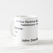 A Coffee Mug for Electrician's Clients コーヒーマグカップ (正面左)