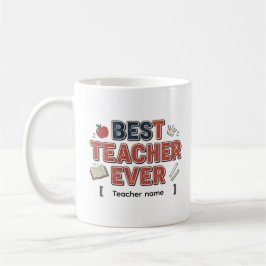 A coffee mug is the best teacher ever, a fun gift コーヒーマグカップ
