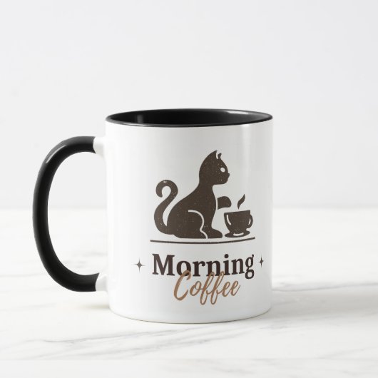 A coffee mug with a design マグカップ (左)
