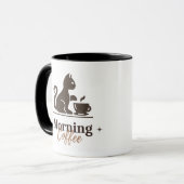A coffee mug with a design マグカップ (正面左)