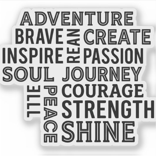 A collection of motivational quotes シール (正面)