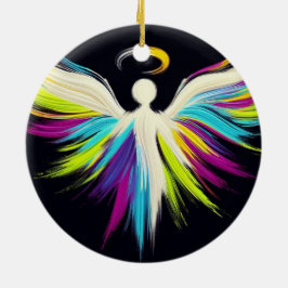 A Colorful Angel Christmas Tree セラミックオーナメント