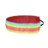 A colorful fabric headband featuring a rainbow  アスレチックヘッドバンド (右)