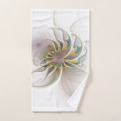 A colorful fractal ornament. Abstract Flower art バスタオルセット (ハンドタオル)