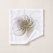 A colorful fractal ornament. Abstract Flower art バスタオルセット (ウォッシュタオル)