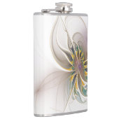 A colorful fractal ornament. Abstract Flower art フラスク (右)