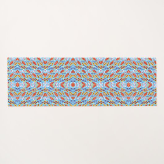 A colorful geometric pattern features repeating  ヨガマット (裏面(横))