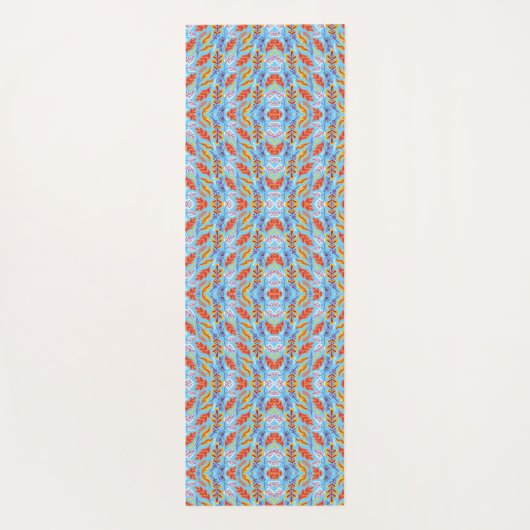A colorful geometric pattern features repeating  ヨガマット (裏面)