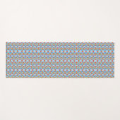 A colorful geometric pattern features repeating  ヨガマット (正面(横))