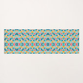 A colorful, intricate pattern of small abstract  ヨガマット (裏面(横))