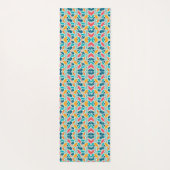 A colorful, intricate pattern of small abstract  ヨガマット (裏面)