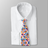 A colorful necktie with a vibrant geometric  ネクタイ (タイ)