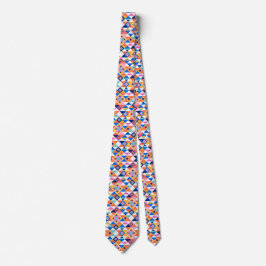 A colorful necktie with a vibrant geometric  ネクタイ